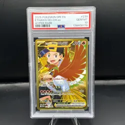 Pokemon 2025 Destined Rivals Ethan's Ho-Oh EX Hyper Rare Card PSA 10 - Image 1