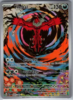 Yveltal 205/182 SV04: Paradox Rift - Pokemon Card - NM - Image 1