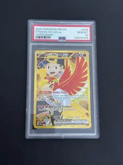 Pokemon TCG Ethans Ho-Oh EX Full Art Holo Card 239/182 PSA 10 - Image 1