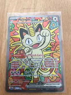 Pokemon card- Meowth EX SIR-121/088; perfect order, pack fresh, near mint - Image 1