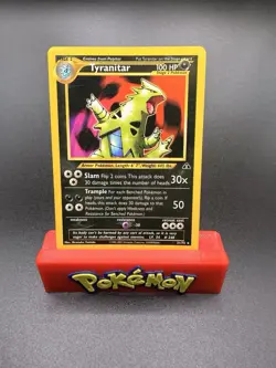 Pokemon Card Tyranitar 31/75 Neo Discovery Non Holo Rare WotC 349💎LP💎 - Image 1