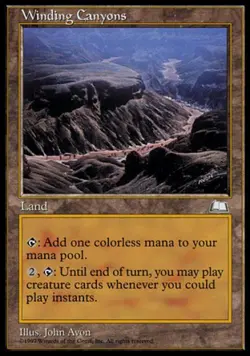 Winding Canyons - Damaged / Poor MTG Weatherlight - Image 1