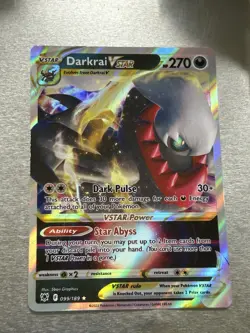 Pokemon Darkrai VSTAR Holo Ultra Rare Card Astral Radiance 099/189 NM Condition - Image 1