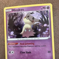 Pokemon Mimikyu TCG Darkness Ablaze Holo Card 081/189 Cosmos Holo Rare - Image 2