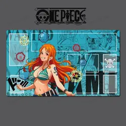 Nami O-P Table Playmat OPCG TCG CCG Mouse Pad Trading Card Game Mat Free Bag - Image 1