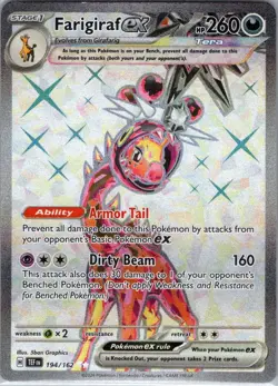 Farigiraf ex - 194/162 SV05: Temporal Forces - Pokemon Card - NM - Image 1