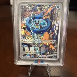2024 Pokemon Stellar Crown Squirtle #148 Illustration Rare PSA 10 GEM MINT - Image 3