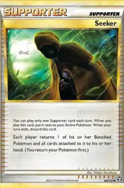 Seeker 88/102 Non-Holo HS Triumphant Pokemon Card 2010 Supporter x4 - Image 1