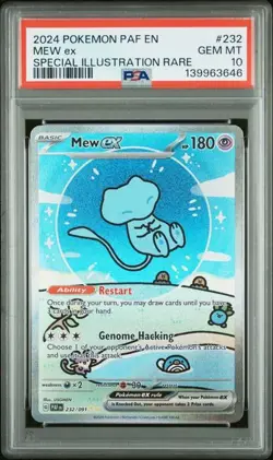 Pokemon Mew ex Paldean Fates Special Illustration Rare #232 PSA 10 Gem Mint - Image 1