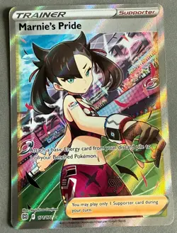 Pokemon Marnie's Pride Ultra Rare Full Art Holo 171/172 Brilliant Stars - Image 1