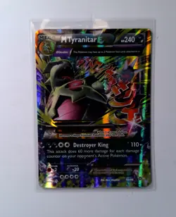 Pokemon TCG Mega M Tyranitar EX Holo Ultra Rare Card Ancient Origins 43/98 VLP - Image 1
