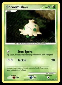 Shroomish Supreme Victors Common 127 2009 Pokemon TCG - Image 1