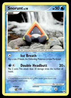 Snorunt Arceus Common 75/99 2009 Pokemon TCG - Image 1