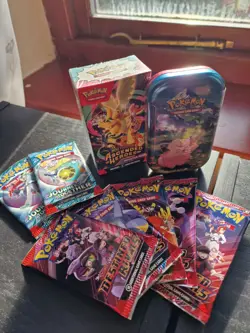 Pokemon Ascended Heroes Booster Bundle + Mega Evolutions Tin + 7 Extra packs ✅ - Image 1