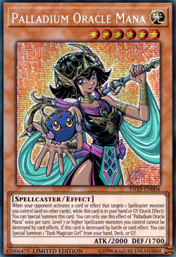 YUGIOH PALLADIUM ORACLE MANA PRISMATIC SECRET RARE TN19-EN004 NEAR MINT - Image 1