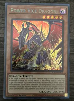 Yu-Gi-Oh! Bundle - Power Vice Dragon + The Crimson King - 1st Edition NM/M - Image 2
