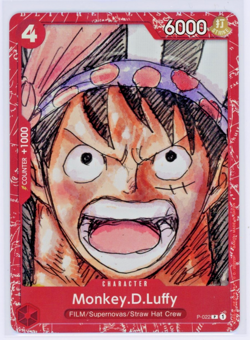 Monkey D Luffy Premium Card Collection ONE PIECE FILM RED PROMO P-022 Near Mint - Image 1