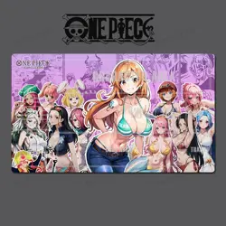 Nami O-P Girl Table Playmat OPCG TCG CCG Mouse Pad Trading Card Game Mat & Bag - Image 1