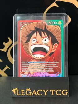 One Piece Monkey.D.Luffy OP13-001 Alt Art Leader Carrying On His Will Mint - Image 1