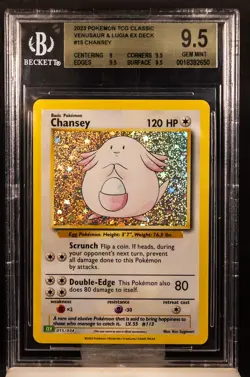 2650 Chansey 2023 Pokemon TCG Classic Venusaur & Lugia 15 BGS 9.5 - Image 1
