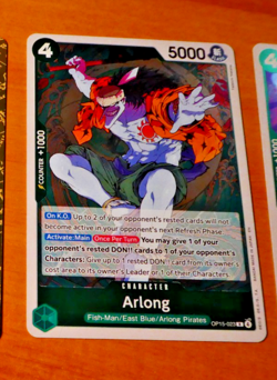 ONE PIECE ENGLISH CARD RARE HOLO GAME CARTE CARTE ARLONG OP15-023 R EN MINT - Image 1