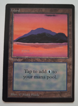 Island HP MTG Magic the Gathering Beta Basic Land (C) - Image 1