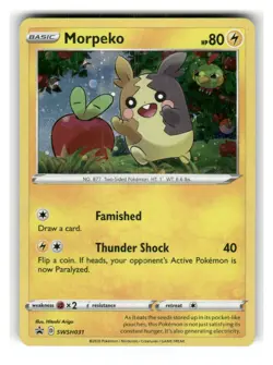 Morpeko SWSH031 Holo Promo Sword & Shield Promo Pokemon Near Mint - Image 1
