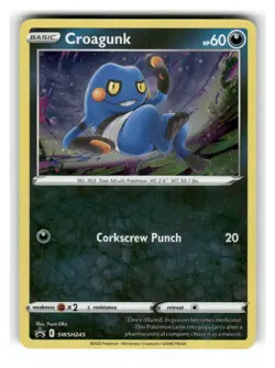 Croagunk (Cosmos Holo) SWSH245/SWSH245 Holo Promo Sword & Shield Promo Near Mint - Image 1
