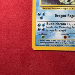 Pokemon TCG Gyarados 7/130 Base Set 2 Unlimited Holo WOTC VTG 2000 HP - Image 5