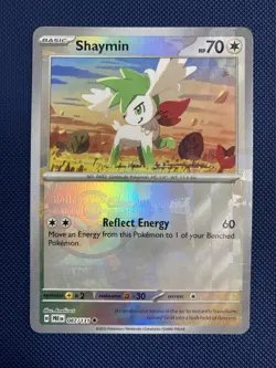 Pokemon TCG: Shaymin 087/131 Pokeball Holo Prismatic Evolutions ERROR SHIFTED - Image 1