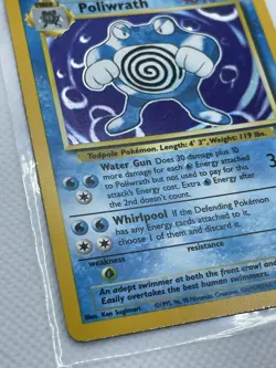 Poliwrath 13/102 Rare Holo - Base Set Unlimited - Pokemon TCG 1999 Wizards WOTC - Image 3