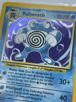 Poliwrath 13/102 Rare Holo - Base Set Unlimited - Pokemon TCG 1999 Wizards WOTC - Image 5