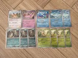 Pokemon Prismatic Evolutions Poke Ball Reverse Holo Umbreon Eevee Espeon & More - Image 2