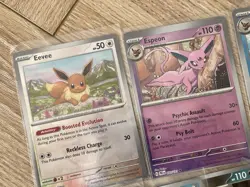 Pokemon Prismatic Evolutions Poke Ball Reverse Holo Umbreon Eevee Espeon & More - Image 4