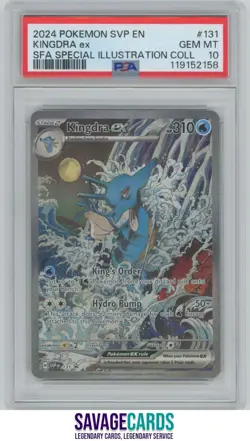 2024 Pokemon SVP - SFA Special Illustration Coll Kingdsra EX PSA 10 #131 - Image 1