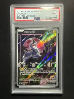 PSA 9 MINT Miraidon #13 Pokemon TCG Svp En-Sv Black Star Promo - Image 1