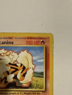 Pokemon TCG Arcanine Base Set 23/102 Regular Unlimited Uncommon Non Holo WOTC LP - Image 3