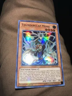 Thunderclap Monk SAST-EN026 - Super Rare 1st Edition NM Yugioh - Image 1