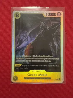Gecko Moria OP14-104 SR The Azure Sea's Seven - One Piece Card - NM/M - Image 1