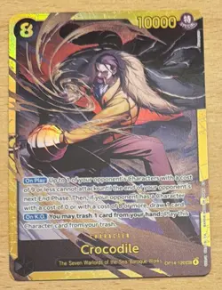 One Piece TCG Crocodile OP14-120 SEC English Foil - Image 1