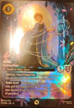 Disney Lorcana - Anna - Soothing Sister - ENCHANTED - Winterspell - 227/204 🔥 - Image 1