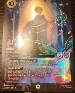 Disney Lorcana - Anna - Soothing Sister - ENCHANTED - Winterspell - 227/204 🔥 - Image 2