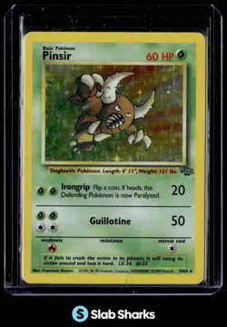 1999 POKEMON JUNGLE 9/64 PINSIR HOLO RARE - Image 1