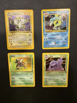 Vintage Pokemon Card Lot – Gyarados, Magneton, Pinsir, Muk – Base/Jungle/Fossil - Image 1
