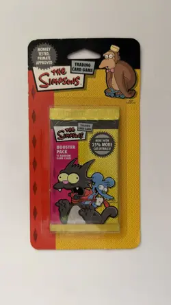 The Simpsons TCG Blister Booster Pack Itchy Scratchy Trading Card Game WOTC - Image 1