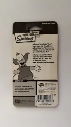The Simpsons TCG Blister Booster Pack Itchy Scratchy Trading Card Game WOTC - Image 2
