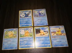 6 Psyduck & Golduck Pokemon Cards NM - Image 1