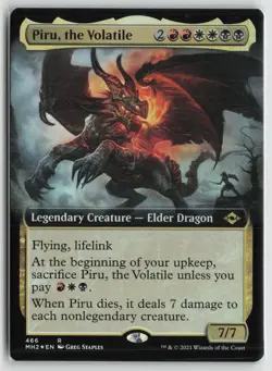 Piru, the Volatile (Extended Art) LP Foil 466 Modern Horizons 2 MTG - Image 1