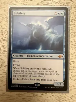 Subtlety Modern Horizons 2 Regular Blue Mythic Creature Elemental 067 2021 NM - Image 1