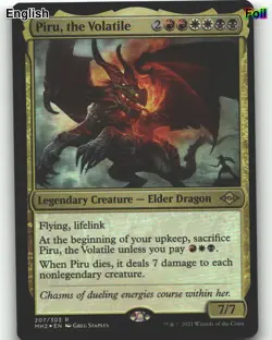 Piru, the Volatile [MH2 - 207] Foil Modern Horizons 2 - Image 2